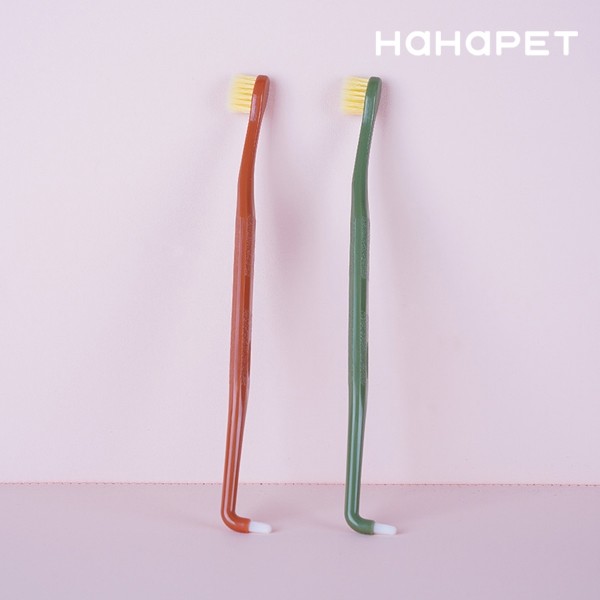 페오펫몰,하하펫 반려동물 듀얼모 강아지칫솔 2+2