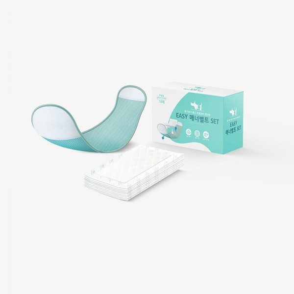 페오펫몰,와우 이지매너벨트set (매너벨트1개+리필기저귀10매)