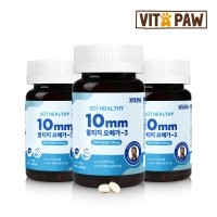 [3통] 비타파우 쏘헬시 10mm 알티지 애견 오메가3 (180캡슐) 강아지 고양이 영양제 [최저가]