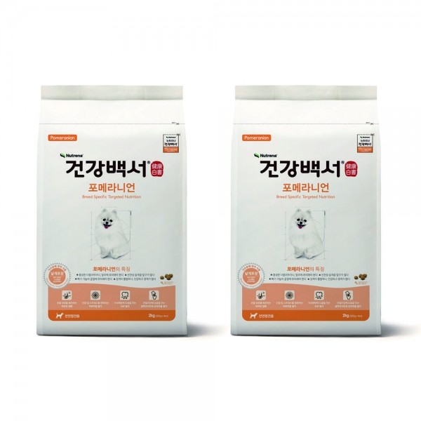 페오펫몰,뉴트리나 건강백서 포메라니안 4kg(2kgx2개)
