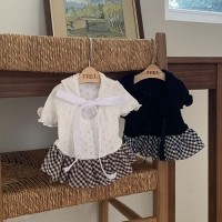 [멤버십 비밀가격][코코아허니] 발레코어벨벳체크원피스 [최저가]