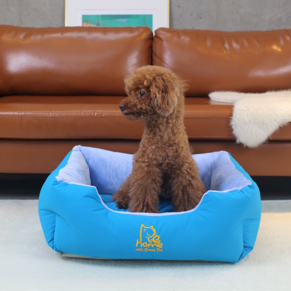 [스윗테일] 핸드메이드 강아지하우스 사각방석 (라지) [반려동물]