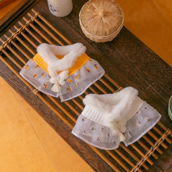 페오펫몰,스캠퍼 한복 플라워 누빔 케이프 2color