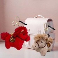 마켓플랜 보들 럭키안장 말인형 키링