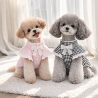 [고퀄리티]국내제작 독보적인 귀여움의 리본 레이스 체크 로맨틱나팔티