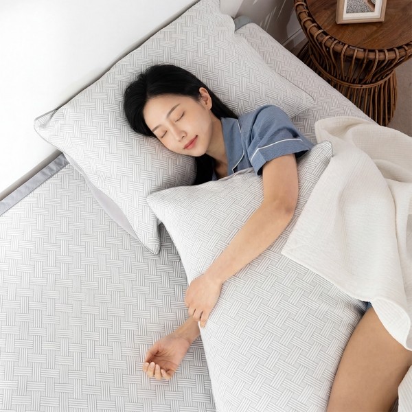 페오펫몰,[테라톤] 한일의료기 3D 에어매쉬 냉감 쿨패드 여름 침대 매트 고정 밴드 더블 160×205cm
