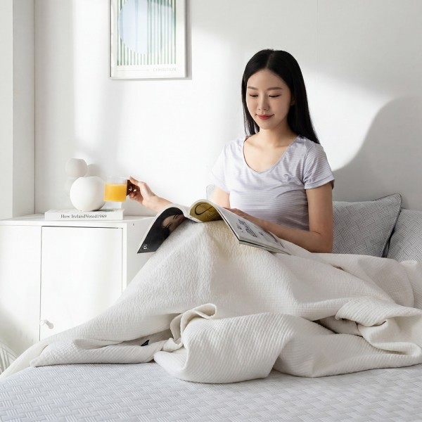 페오펫몰,[테라톤] 한일의료기 3D 에어매쉬 냉감 쿨패드 여름 침대 매트 고정 밴드 킹 180×205cm