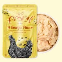 프라미 습식 파우치 간식 오메가플러스 치킨치즈젤리 70g