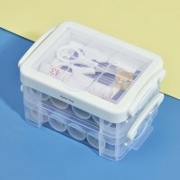 마켓플랜 더블 레이어 니들 반짇고리 세트