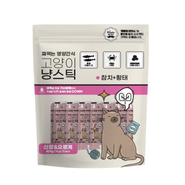 페오펫몰,스페푸 젠틀프라이스 냥스틱 고양이츄르 30p 3종