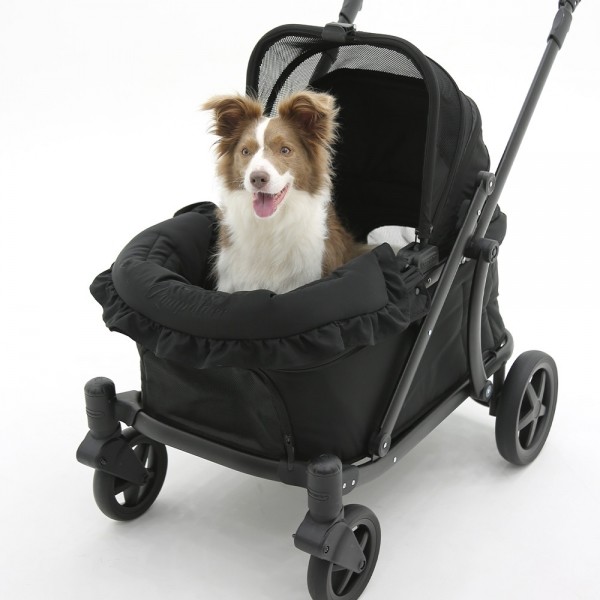 페오펫몰,폼포라펫 프릴 범퍼 가드 클래식 디럭스 펫웨건 애견 강아지 유모차 개모차 쿠션