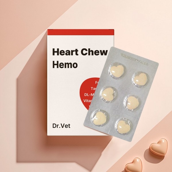 페오펫몰,닥터벳 하트츄 헤모 철분 영양제 30정