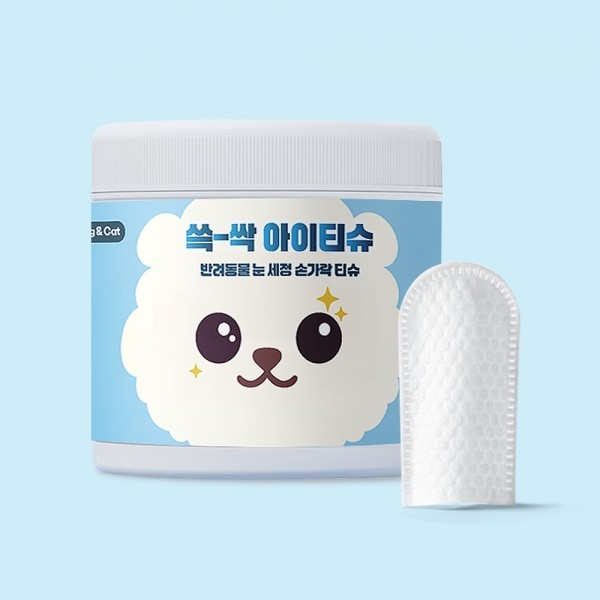 크레용펫 눈,귀,입 쓱싹 핑거 티슈 60매