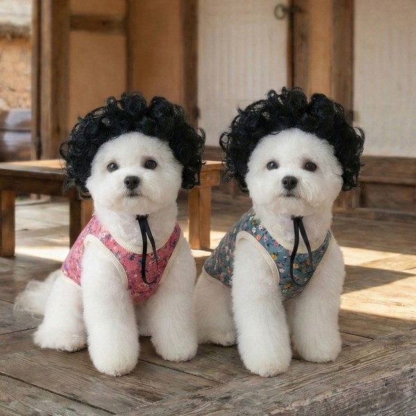 페오펫몰,크레용펫 할머니 김장조끼 누빔 겨울옷