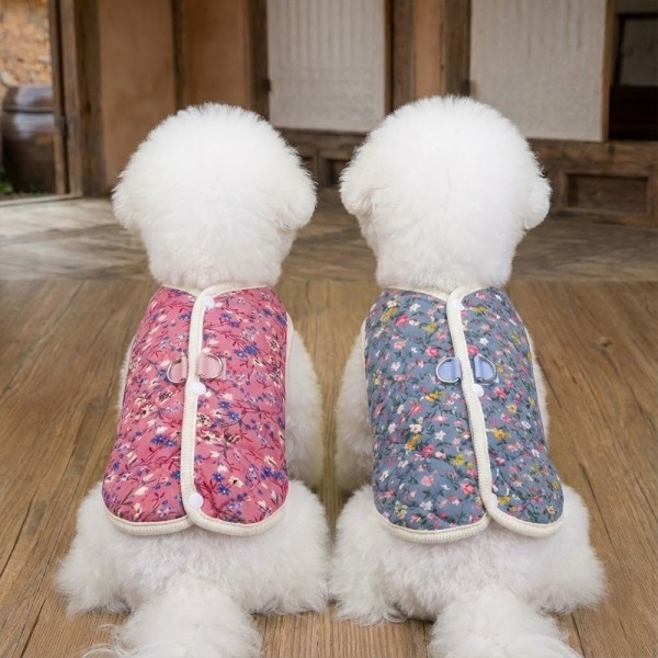 페오펫몰,크레용펫 할머니 김장조끼 누빔 겨울옷