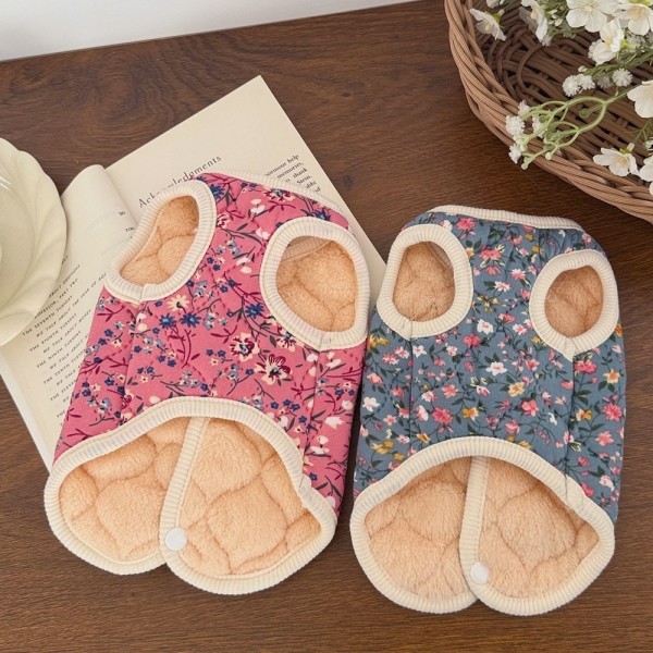 페오펫몰,크레용펫 할머니 김장조끼 누빔 겨울옷