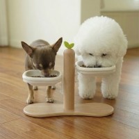 크레용펫 프리미엄 맞춤핏 듀얼볼 높이조절 식기