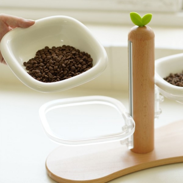 페오펫몰,크레용펫 프리미엄 맞춤핏 듀얼볼 높이조절 식기