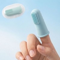 크레용펫 실리콘 손가락 칫솔 보관 케이스 세트