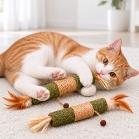크레용펫 고양이 캣닢 스틱 쿠션 자이언트 이갈이 장난감 캣닙
