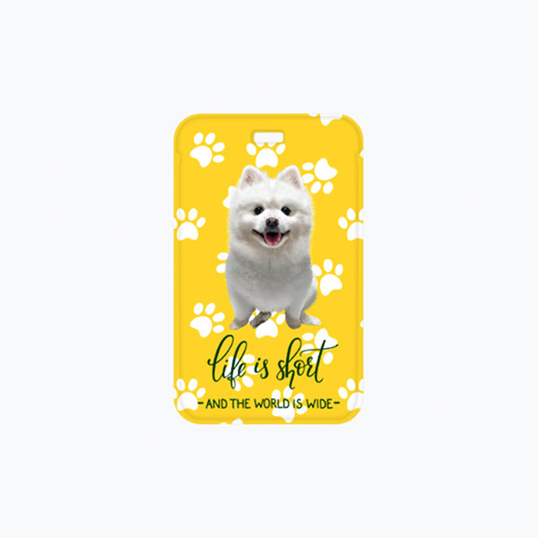 페오펫몰,[엔젤드로잉] 반려동물 강아지 고양이 사진 그림 커스텀 주문제작 PVC 네임택