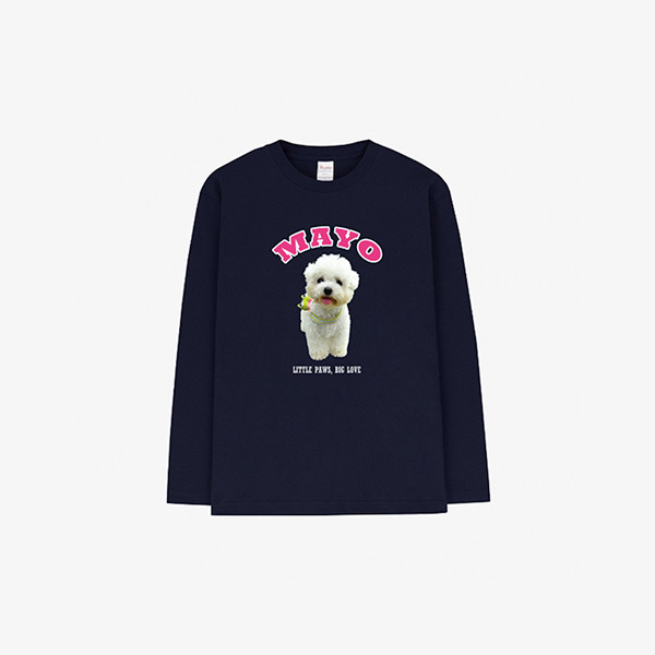 페오펫몰,[엔젤드로잉] 반려동물 강아지 고양이 사진 그림 커스텀 주문제작 긴팔티