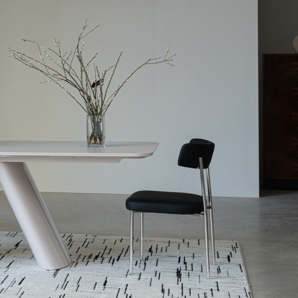 페오펫몰,[헨지디자인] 씨엘 라운드 실리콘 레더 체어 식탁의자