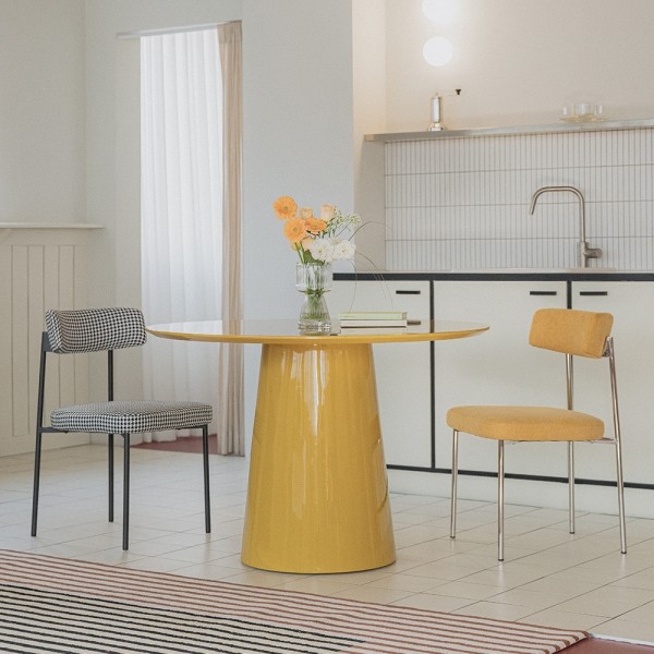 페오펫몰,[헨지디자인] 씨엘 라운드 패브릭 체어 식탁의자