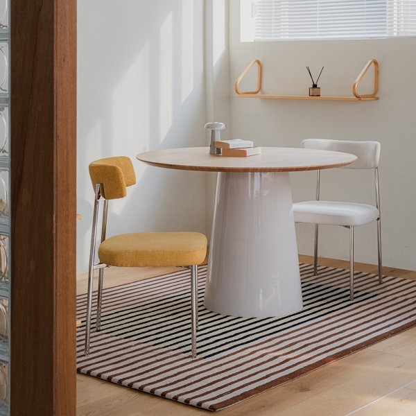 페오펫몰,[헨지디자인] 씨엘 라운드 패브릭 체어 식탁의자