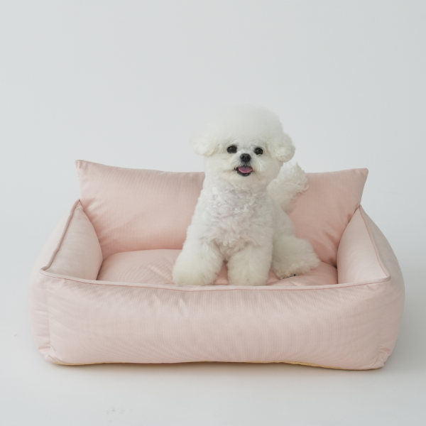 페오펫몰,[펫앤마마] 강아지 방석 쿠션 등받이 5종 (베이지/핑크/라이트그린/그레이/블루베이지) M~2XL