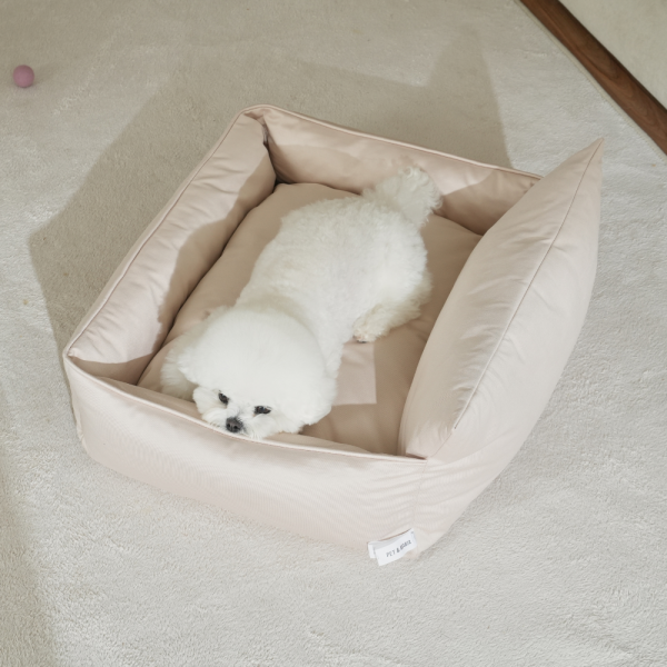 페오펫몰,[펫앤마마] 강아지 방석 쿠션 등받이 5종 (베이지/핑크/라이트그린/그레이/블루베이지) M~2XL