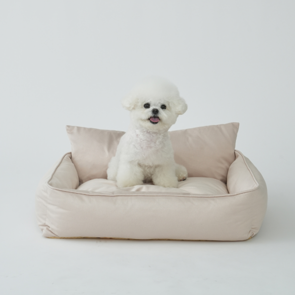 페오펫몰,[펫앤마마] 강아지 방석 쿠션 등받이 5종 (베이지/핑크/라이트그린/그레이/블루베이지) M~2XL