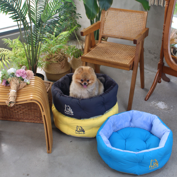 페오펫몰,[스윗테일] 핸드메이드 강아지하우스 팔각방석 (미디엄) [반려동물]