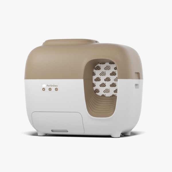 페오펫몰,[펫키지] 스마트 고양이 자동 화장실 브라운 (냄새 제거 특허) [반려동물]