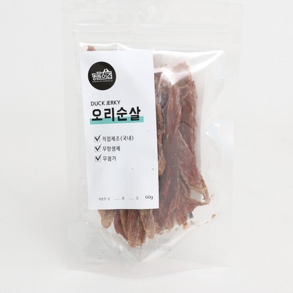 페오펫몰,동물의집 무항생제 오리순살 강아지간식