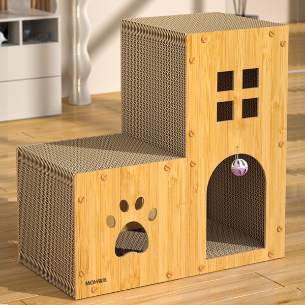 페오펫몰,레드퍼피 네코야 모히 스크래쳐 하우스 고양이스크래쳐 손톱관리 스크래쳐 대형스크래쳐 고양이용품