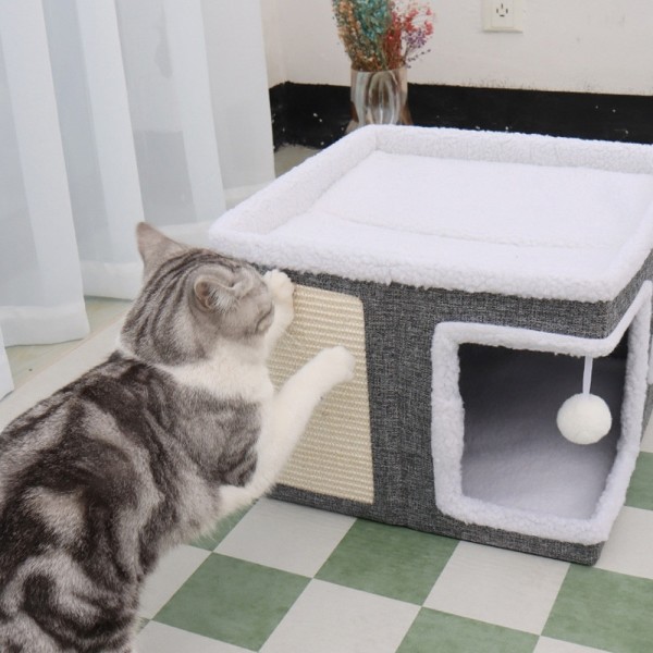 페오펫몰,레드퍼피 유리아 스크래쳐 하우스 고양이하우스 고양이집 애견하우스 애견집 고양이 강아지하우스 강아지집 스크래쳐
