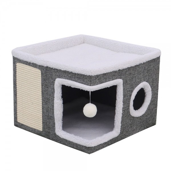 페오펫몰,레드퍼피 유리아 스크래쳐 하우스 고양이하우스 고양이집 애견하우스 애견집 고양이 강아지하우스 강아지집 스크래쳐