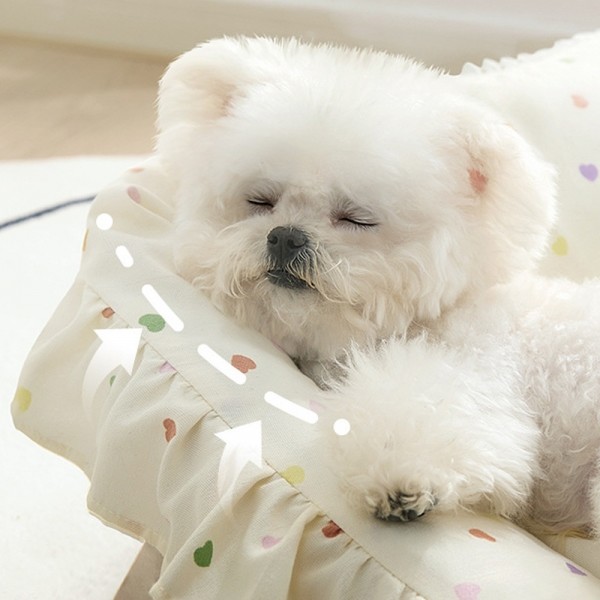 페오펫몰,레드퍼피 이브너침대쿠션 강아지방석 강아지침대 애견침대 여름방석 침대 시원한 유모차방석