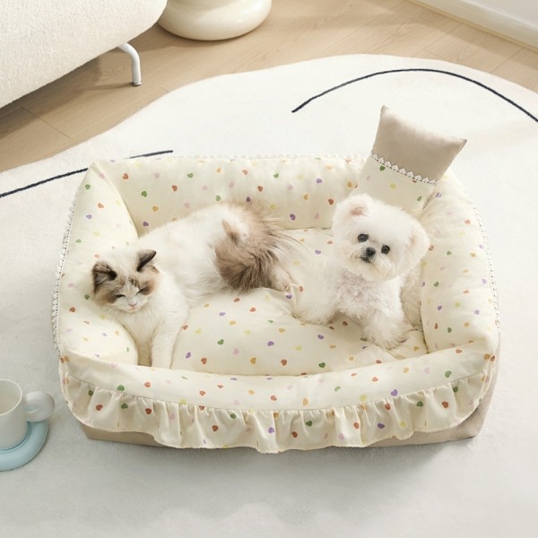 페오펫몰,레드퍼피 이브너침대쿠션 강아지방석 강아지침대 애견침대 여름방석 침대 시원한 유모차방석