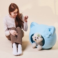 레드퍼피 멜라넷하우스[쿠션색상랜덤] 강아지하우스 애견하우스 강아지집 하우스 애견집 고양이하우스 텐트 애견텐트