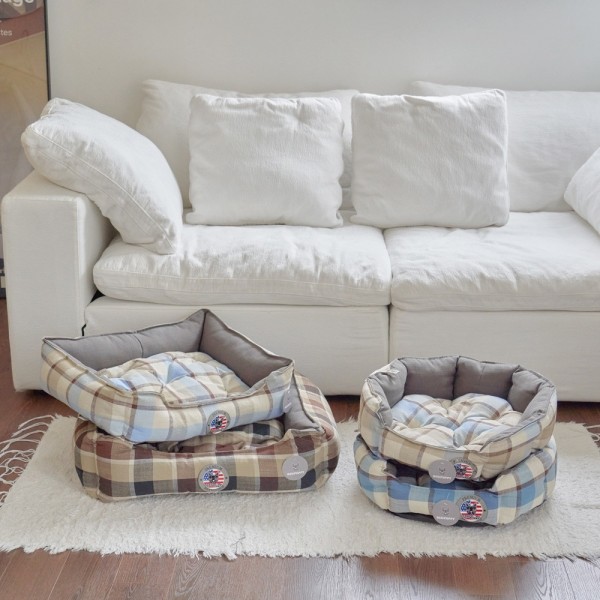 페오펫몰,레드퍼피 켄터쿠션[팔각,사각] 강아지방석 강아지침대 애견침대 여름방석 침대 시원한 유모차방석