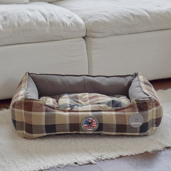 페오펫몰,레드퍼피 켄터쿠션[팔각,사각] 강아지방석 강아지침대 애견침대 여름방석 침대 시원한 유모차방석