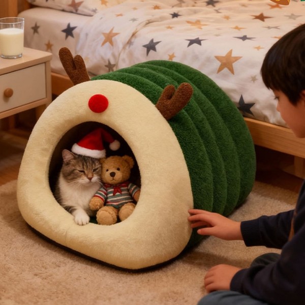 페오펫몰,레드퍼피 루돌프 하우스 강아지하우스 애견하우스 강아지집 하우스 애견집 고양이하우스 텐트 애견텐트