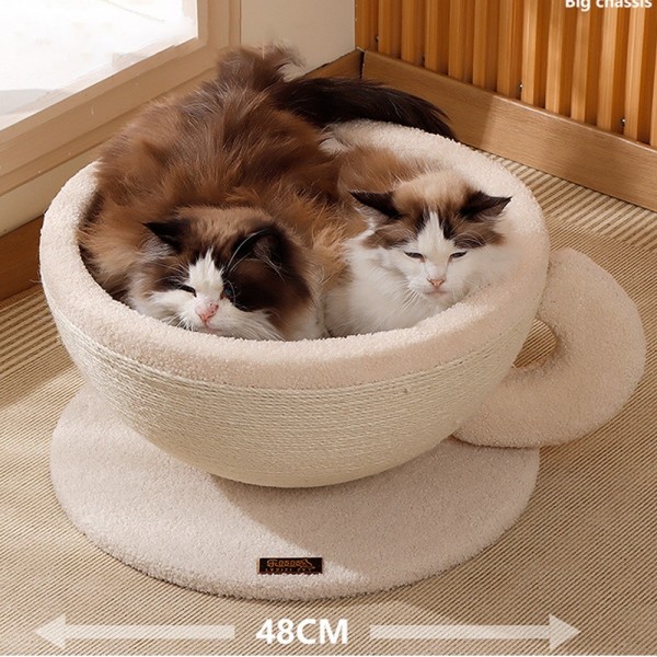 페오펫몰,레드퍼피 네코야 커피잔 스크래쳐 고양이하우스 고양이스크래쳐 손톱관리 스크래쳐 대형스크래쳐 고양이용품