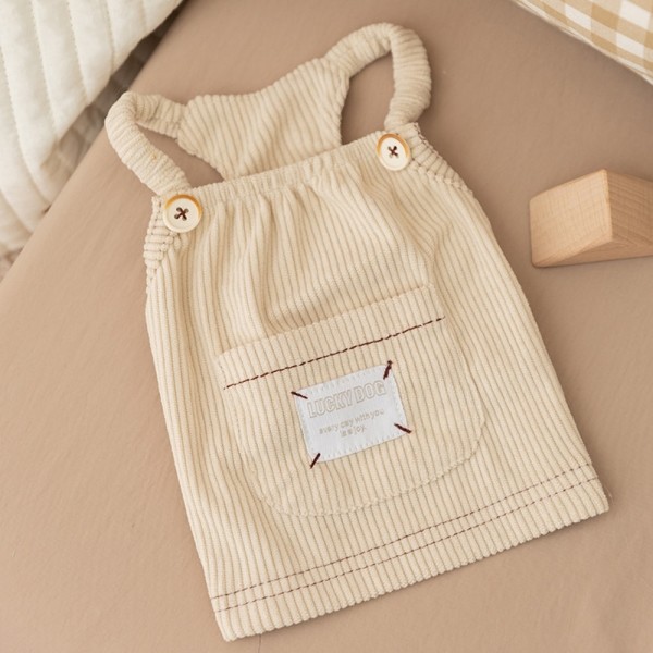 페오펫몰,레드퍼피 비숑 코듀로이 멜빵[S~2XL] 점퍼 패션용품 패션 옷 점퍼 티 따뜻한 야간 여름 비옷