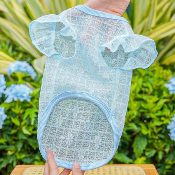 페오펫몰,레드퍼피 레이스망사 퍼프민소티 패션용품 패션 옷 점퍼 티 따뜻한 야간 여름