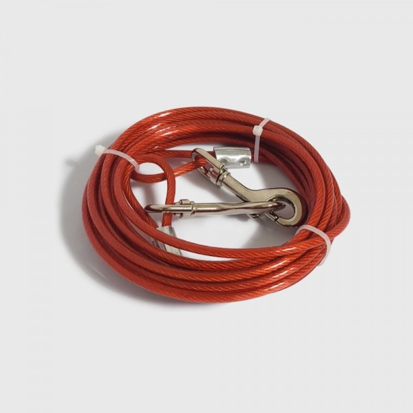 페오펫몰,튼튼한 대형견 와이어 리드줄 5M