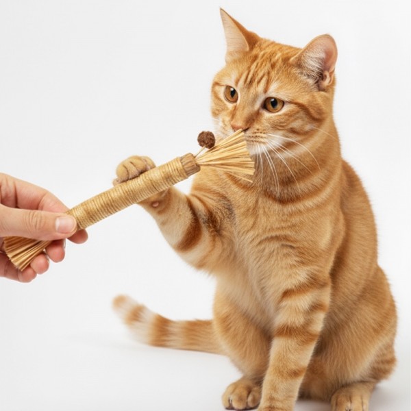 페오펫몰,[댕썸머특가]더보양 마따따비 스트레스 치석제거 위장건강 고양이 수제 장난감 보양묘술 4팩(8개)