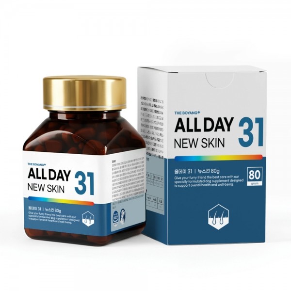 페오펫몰,[따스한특가]더보양 올데이31 뉴스킨 강아지 피부 피모 영양제 아토피 습진 건조 모질 보습 건강관리